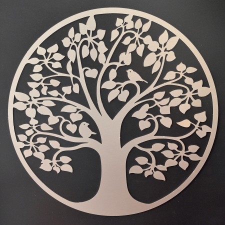 Aluminium tree of life wall decoration